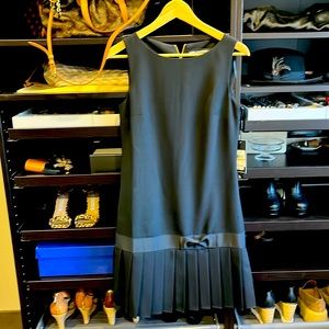 NWT Carl Langford, black knee length dress.